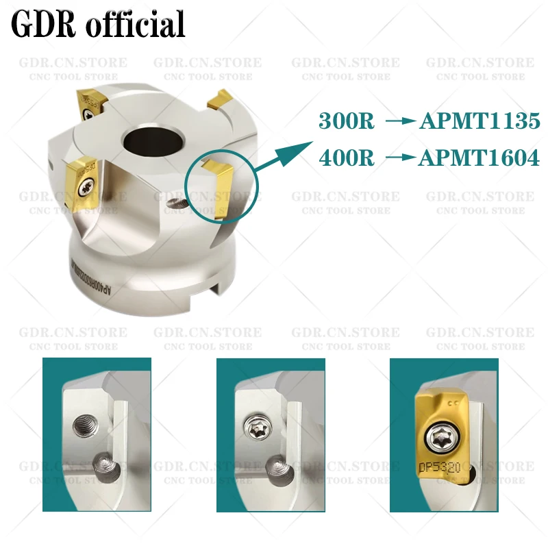 BAP BAP300R 300R BAP400R Face Milling cutter head for FMB22 FMB27 FMB Tool Holder APMT1135 APMT1604 Insert Face end mill head