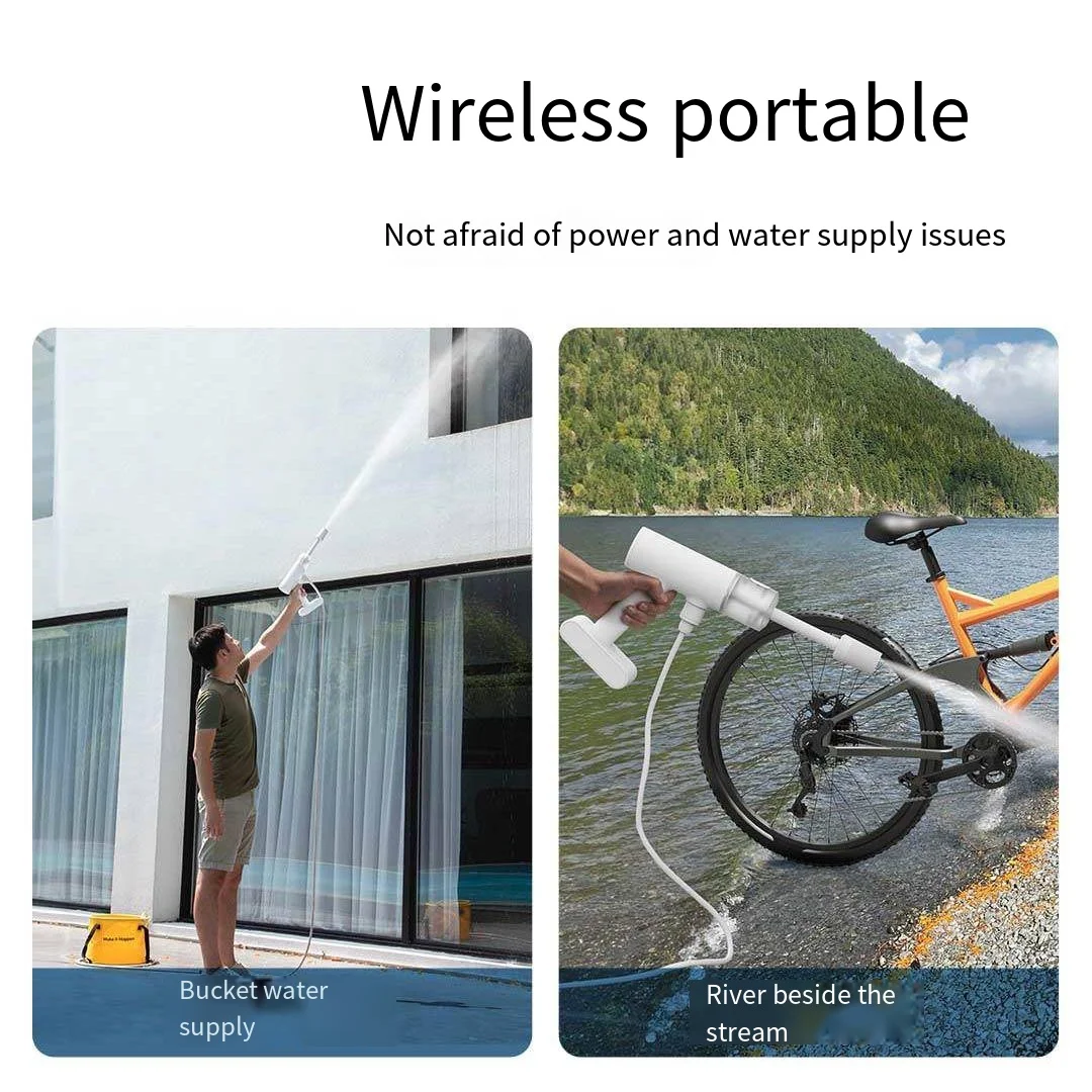 Xiaomi Mijia долговечная беспроводная машина для мойки автомобилей, сильная промывка, водяной пистолет высокого давления, портативный бытовой пистолет для мойки автомобиля