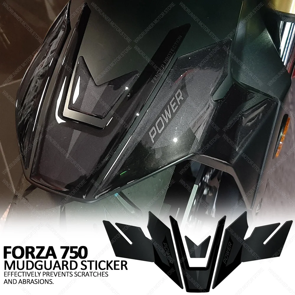 

For Forza 750 Forza750 Motorcycle Accessories Waterproof Protective Sticker Mudguard Sticker 3D Epoxy Resin Protective Sticker