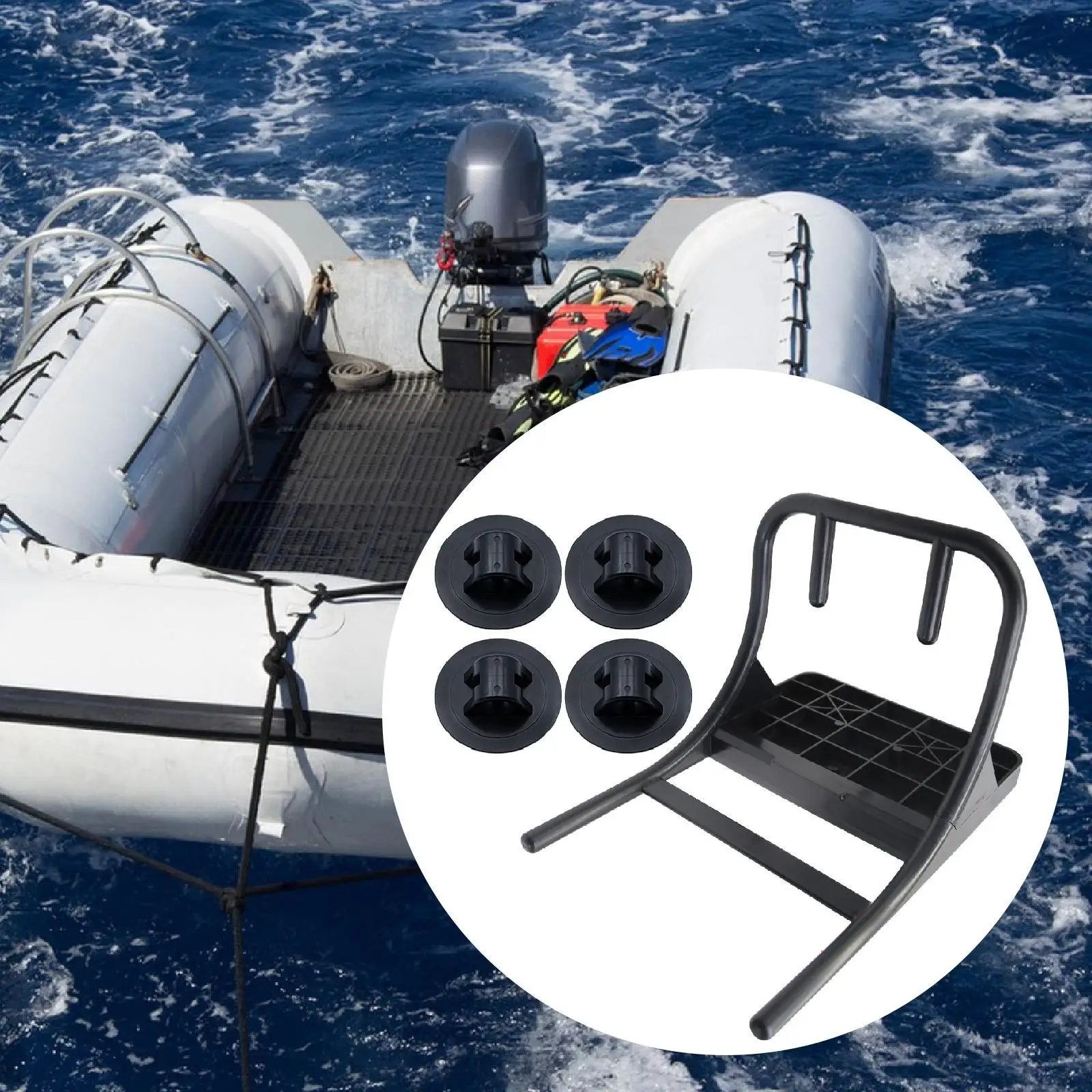 Outboard Engine Support Hardware Portable Nylon Motor Stand Holder for Rubber Boat Kayak Marine Accessories