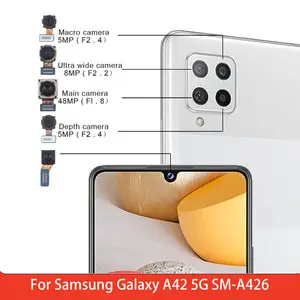 Bilashmart Set Front Rear Camera Samsung Galaxy A42 5G SM A426 Backside Camera Module Spare Parts