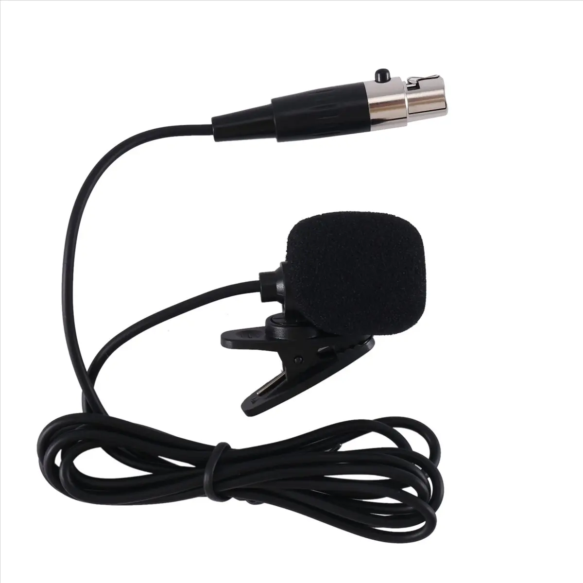 T35C Professional Lavalier Lapel Tie Clip Condenser Microphone 4Pin Mic for Bodypack 4 Pin XLR