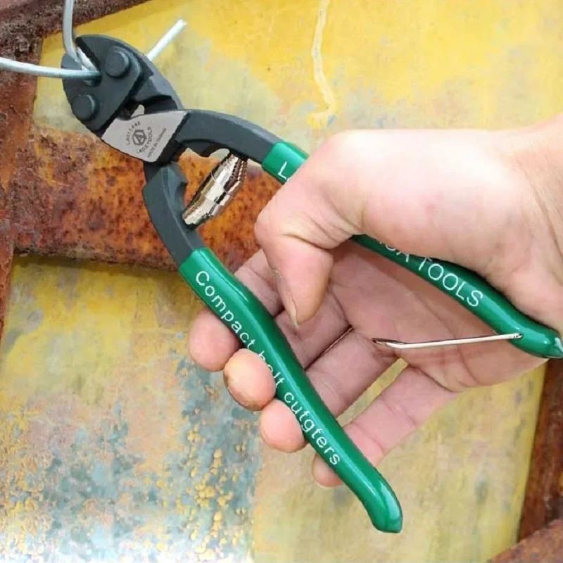 LAOA 8 inch Handheld Wire Cutter Industrial Cr-Mo Steel Cutter Pliers Compact type Bolt Cutter  Made in Taiwan