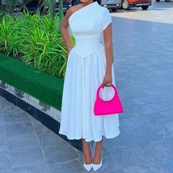 Bodycon Dresses Women Summer White Party Night Waist Seal Prom Long Dress Party High Waist Streetwear Elegant Sexy Vestidos