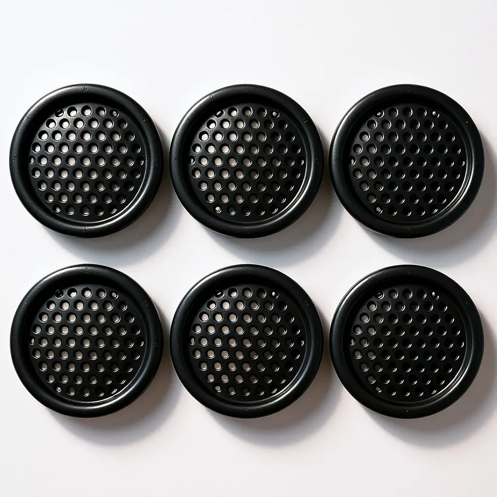 

6 шт. заглушки для вентиляционных отверстий из нержавеющей стали для шкафов и мебели, круглые заглушки для вентиляционных отверстий в гардеробах