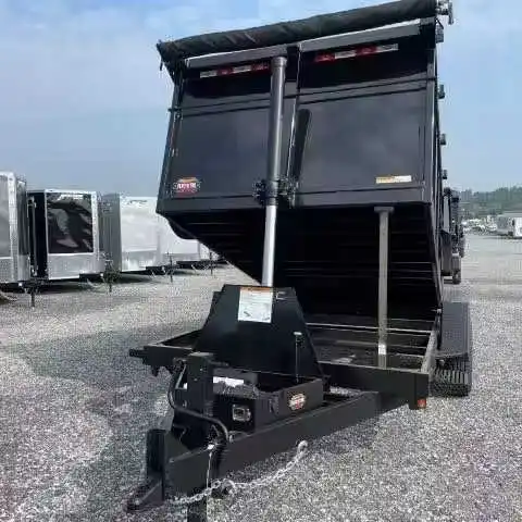 Factory Priced 8 Ton Tipping Trailer with Hydraulic Dump for Farm Use and Attachment to Tractor Core Component Motor