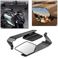 Motorcycle Side View Mirror Rearview Mirrors Kits Rotate Adjustable For Kawasaki Z500 Z900 Z800 Z750 Z650 Z400 Z300 Z250 Z125