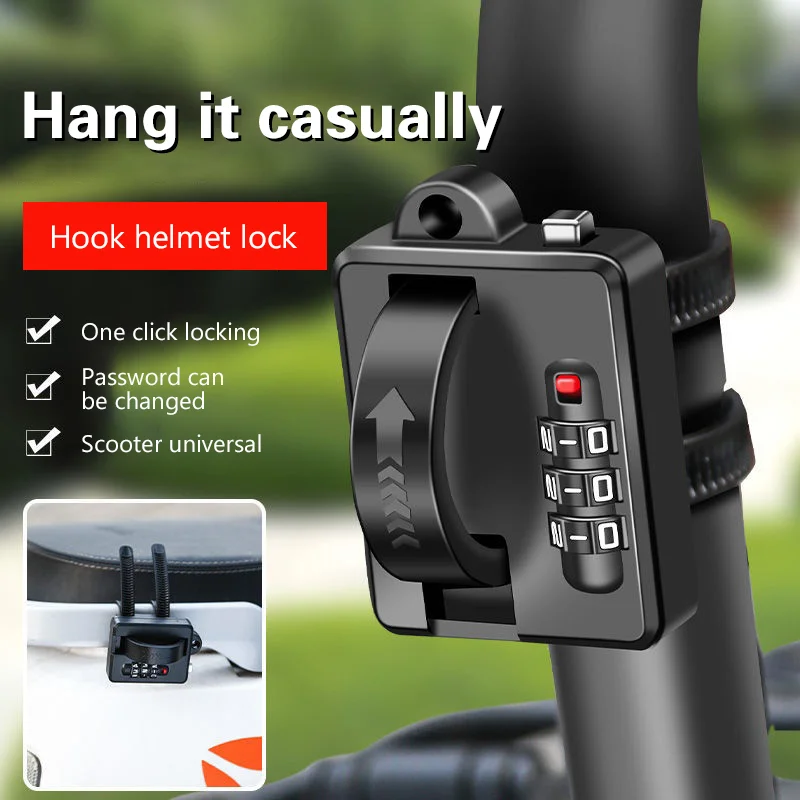 

Special Combination Lock for Motorcycle Helmets and Bicycles - Waterproof and Anti-theft