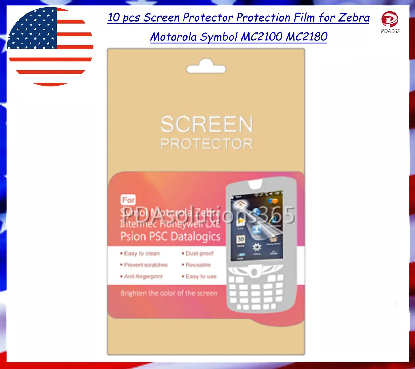 

3pcs Screen Protector Protection Film for Zebra Motorola Symbol MC2100 MC2180