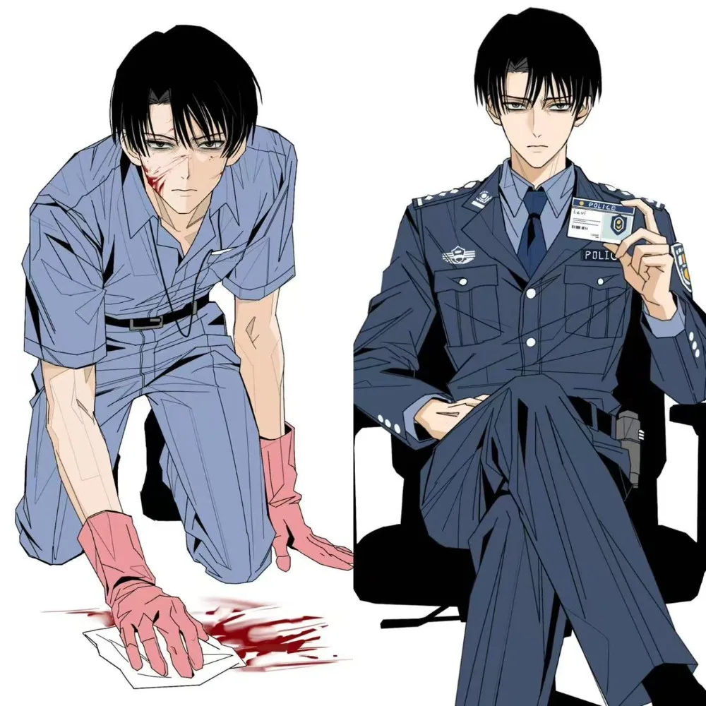 

New Levi Ackerman Acrylic Stand Figure Attack on Titan Anime Peripherals Cute Cartoon Handsome Desktop Decoration Collectibles