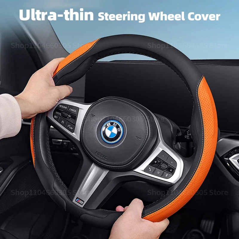 

Nappa leather Car Steering Wheel Cover For Chrysler 300 300C PT Cruiser Voyager Sebring Pacifica Crossfire Auto Accessories