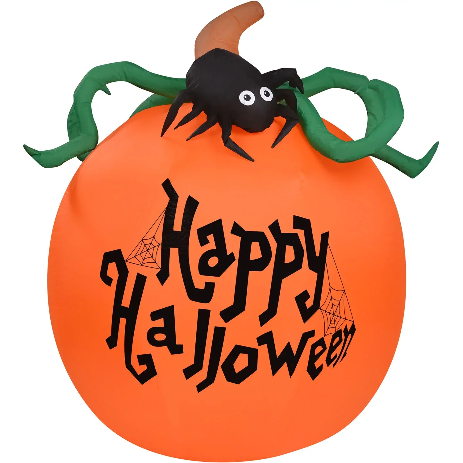 

Farm 3.2-Ft. Inflatable Pumpkin Happy Halloween Sign with Lights | Outdoor Blow-Up | Festive Seasonal Party Decor