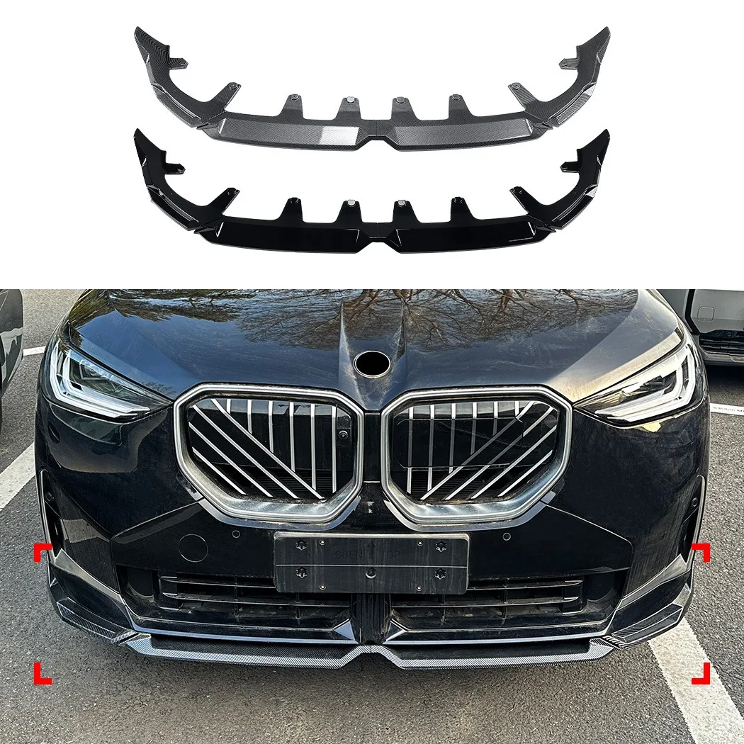 

Front Bumper Lip Spoiler Side Lower Splitters Body For BMW X3 G45 xDrive25i 30i M40i 20i 2025+MP Front Lip Install Original Hole