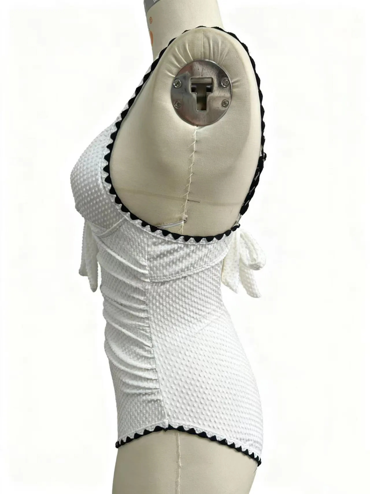 2026 Women's Vintage Minimalist One-Piece Swimsuit Slimming Hot Spring Resort Wear Luxury Cutout Monokini Sexy Corset Bodysuit