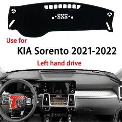 TAIJS Factory 3Colors Simple car anti-dirty pad Polyester Fibre Car Dashboard Cover For KIA Sorento 2021 2022 Left Hand drive