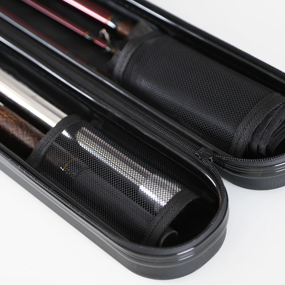 2-Top Carbon Medium Action Multi-Section Vertical Jigging Baitcasting Rod Set 4.5m Hard Carry Case Full Wells SIC Guides
