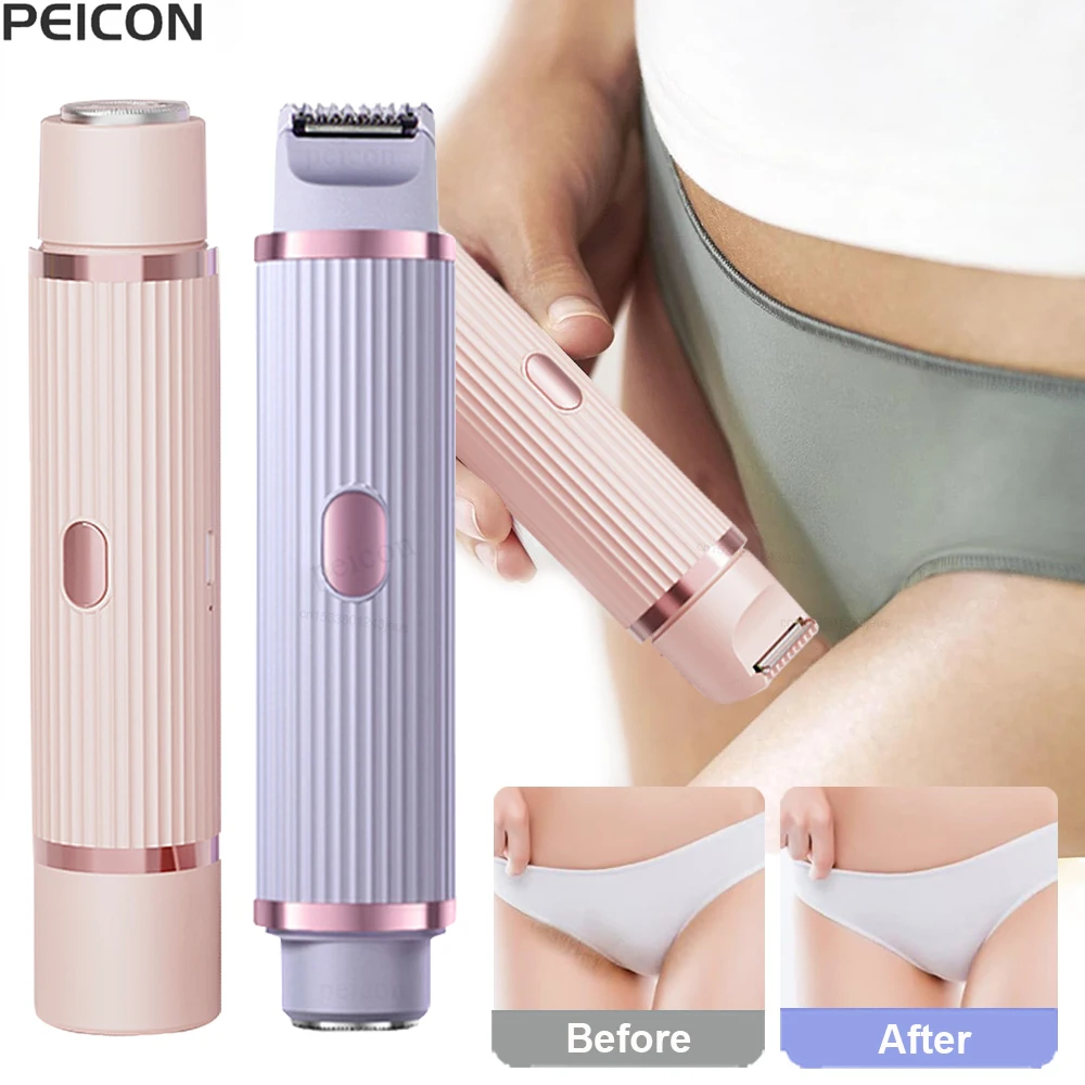 Bikini Trimmer for Women Electric Razor Female Body Epilator Women Electric Shaver for Bikini Legs Underarm Face Hair Remover