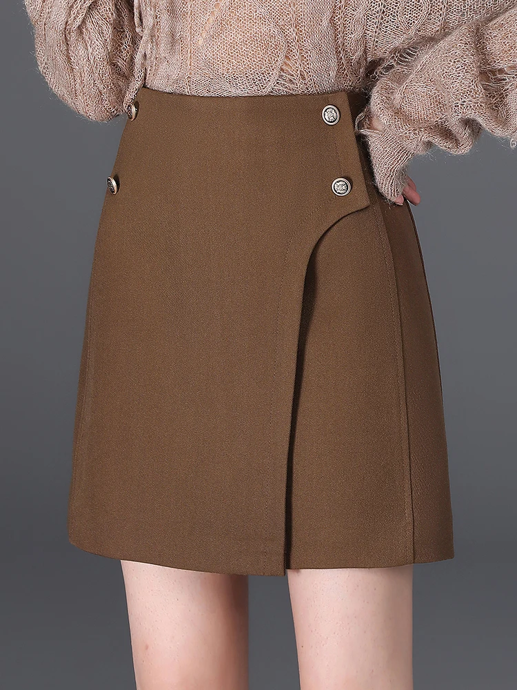 

Fashionable High Waist A-Line Skirt Suit for Women Spring Autumn Slimming Elegant Korean Style Commute Casual Short Skirt