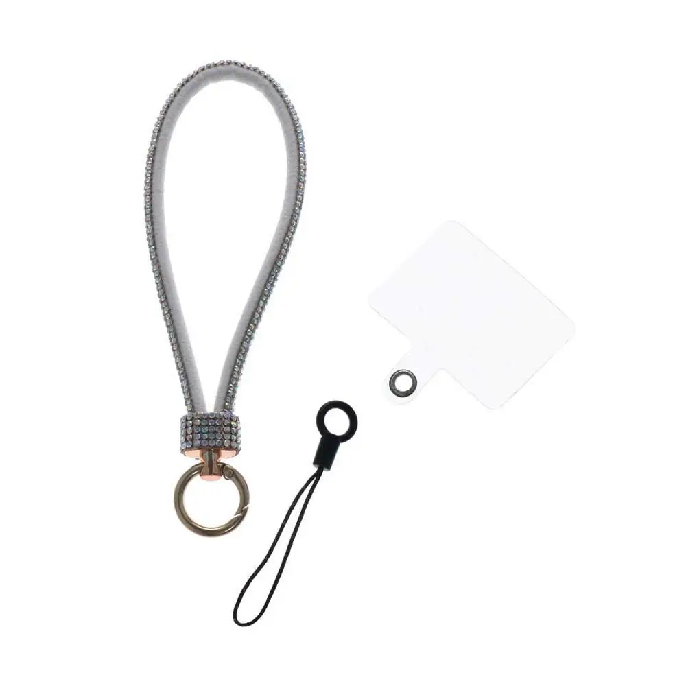 Hadiah Perhiasan Berlian Imitasi Tali Ponsel Bling Bling Anti Hilang Tali Pergelangan Tangan Ponsel Mewah Genggam Berlian Lanyard Pesona Ponsel