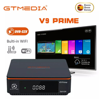 GTMEDIA V9 Prime Satellite Receiver DVB-S/S2/S2X 1080P FHD HEVC H.265 Media Player MARS,ECAM,CCAM,M3U,With CA Card Slot TV Box