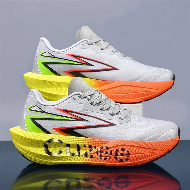 Athletic Running Shoes Men Marathon Sports Carbon Board Breathable Lightweight Women's Comfortable Speciality Nonskid Sneakers