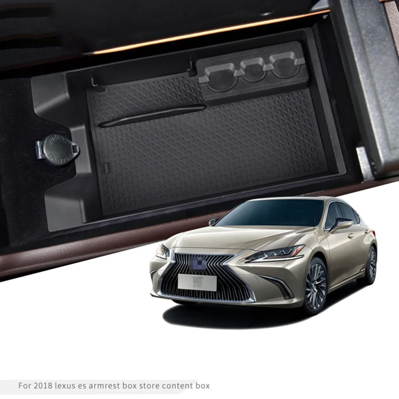 

Car Center Console Armrest Storage Box For LEXUS ES ES200 ES250 ES300h ES350 2018-2019 Central Storage Tray Interior Accessories