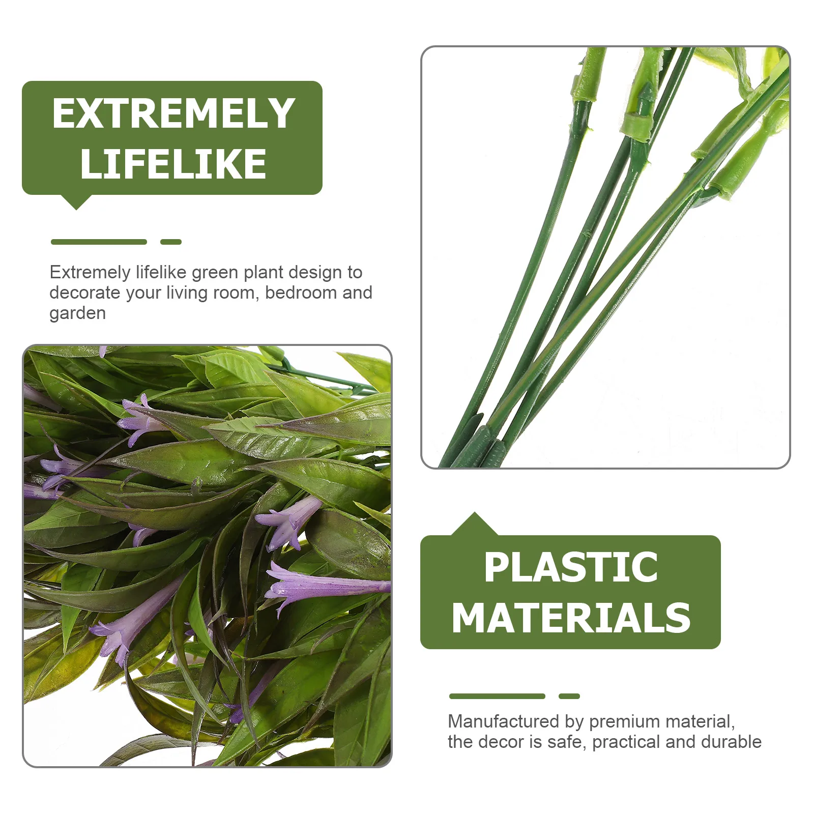 

6 Pcs Artificial Morning Glory PlantsFaux Flower Bouquet Home Decor Simulation nament Household Supply Wedding Decor