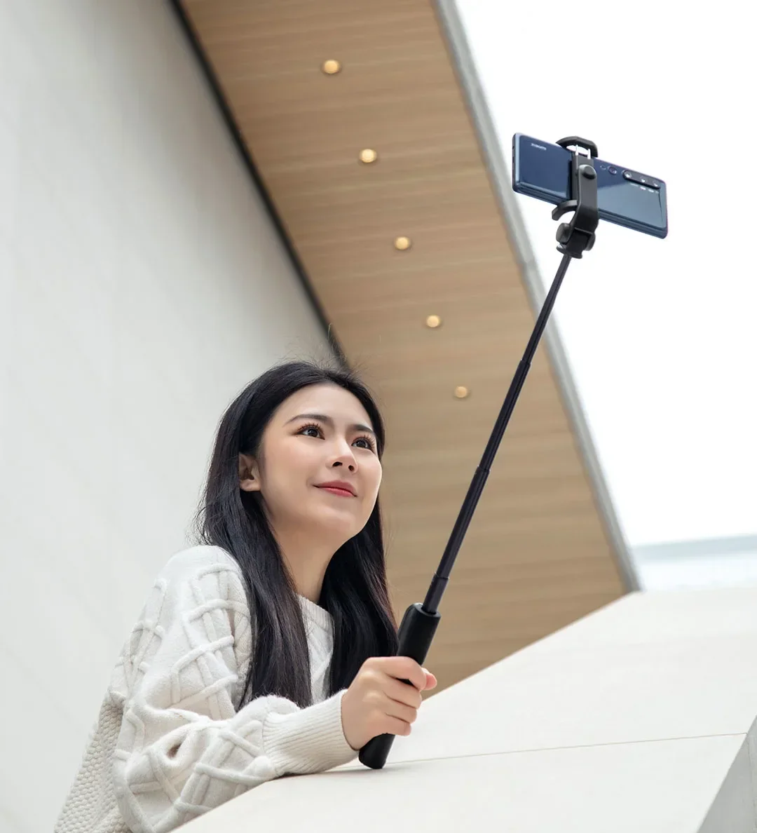 Xiaomi Zoom Bracket Selfie Stick with bluetooth Remote Foldable Extendable Monopod for iOS Android