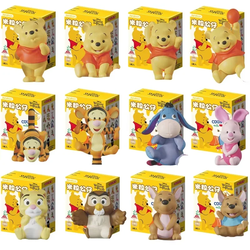 Jandoon Genuine Winnie the Pooh Blind Box Doll Winnie Rice Grain Tigger PIGLET EEYORE Mini Action Figure Model Toy Collection - view 4