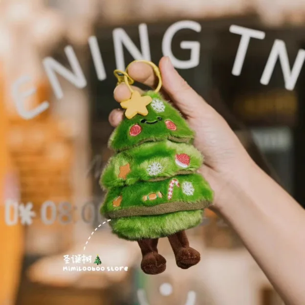 Cartoon Christmas Tree Snowman Pendant, Car Decoration Pendant, Plush Bag Pendant, New Christmas Home Decoration Birthday Gift