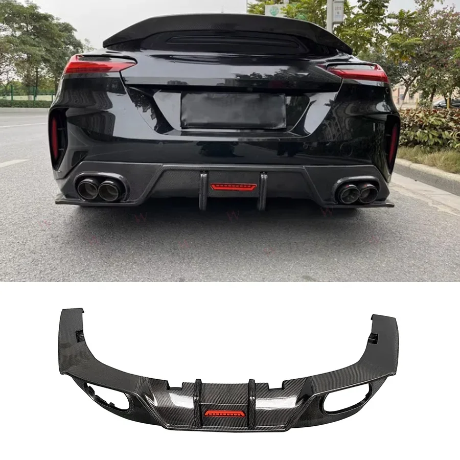 Z4 G29 Carbon Fiber Rear Bumper Lip For  Z Series Z4 G29 M40i Convertible 2-Door 2019-2020 Rear Diffuser