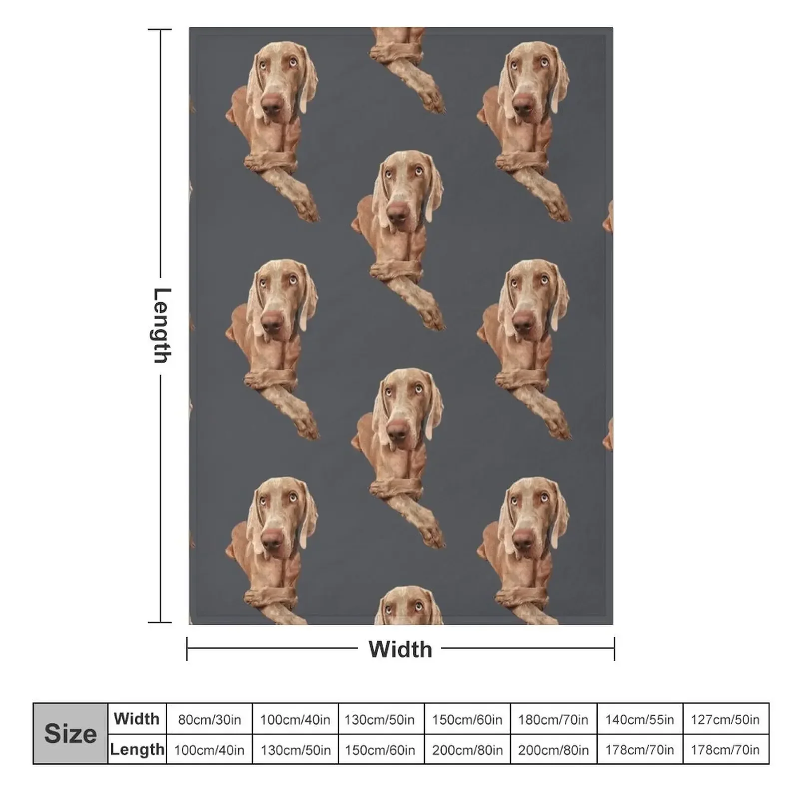 Weimaraner Throw Blanket for winter Blankets For Bed Flannels Kid'S Blankets