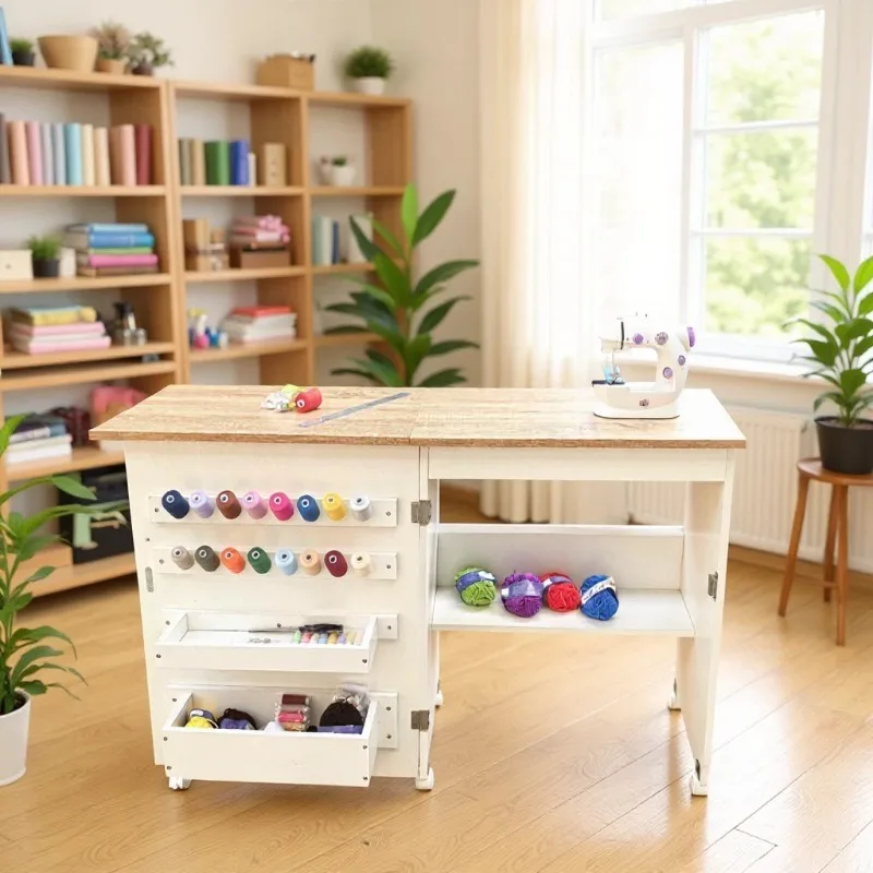 Cross-border adaptation of various household sewing machine workbench sewing machine table folding computer table