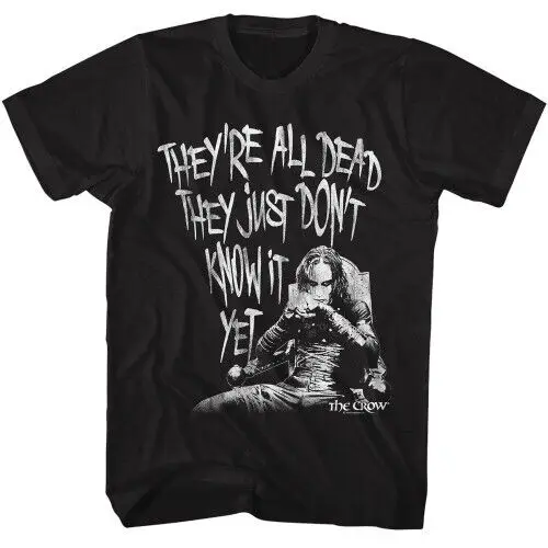 All Dead Black Adult T-Shirt High Quality 100%Cotton Short Sve