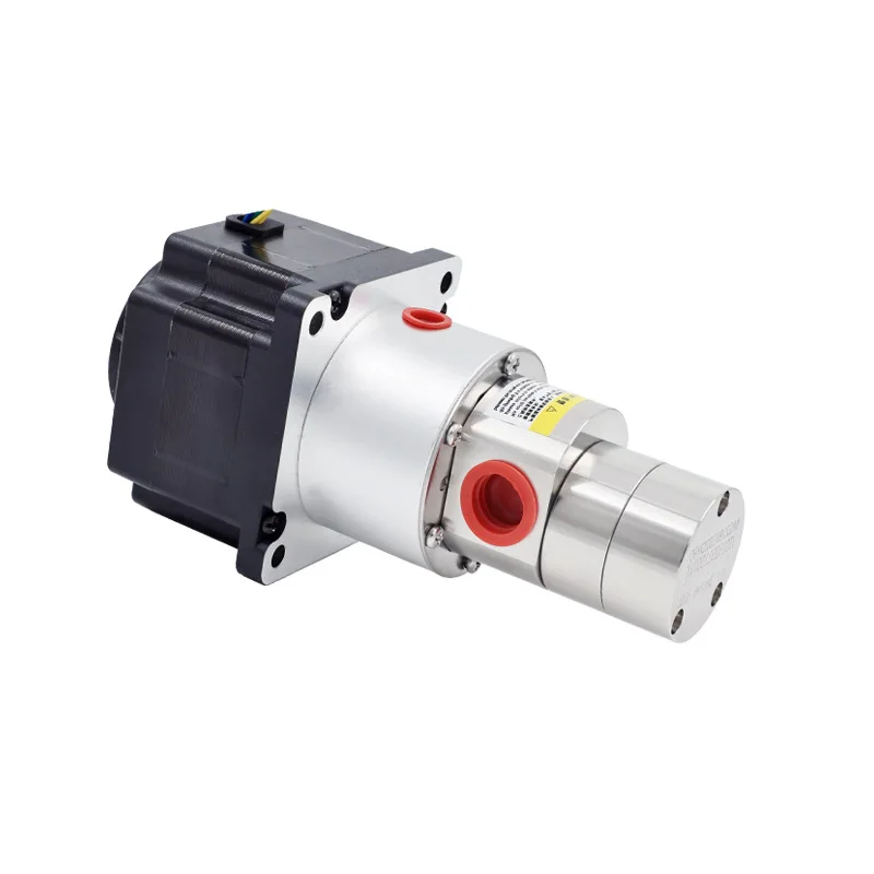 SOVOFLO MG219XL02DY90 Magnetic Driven Gear Pump 3mL/rev. 316L body PEEK gear PTFE/FKM seal No pulse No leakage for Liquids