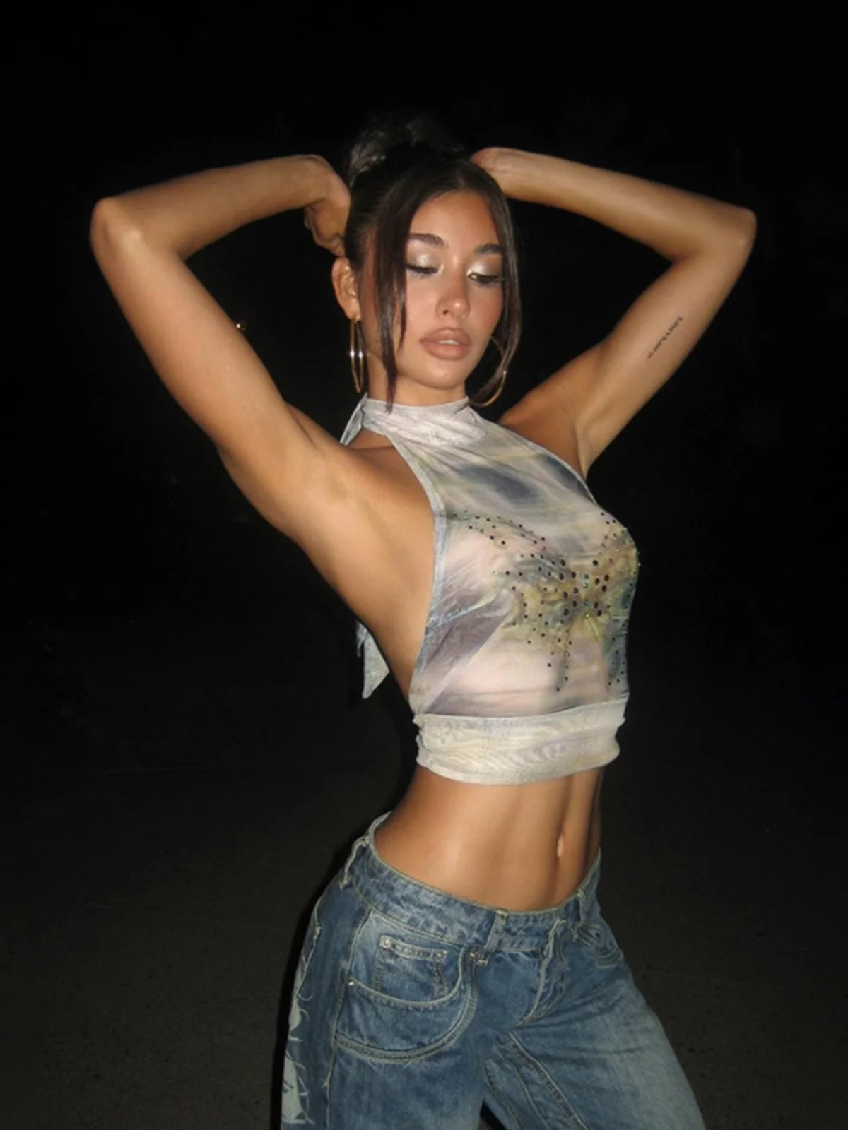 

Женский укороченный топ Y2k без рукавов с открытыми плечами, лето 2021, модная уличная одежда, повседневные шикарные винтажные топы на бретельках