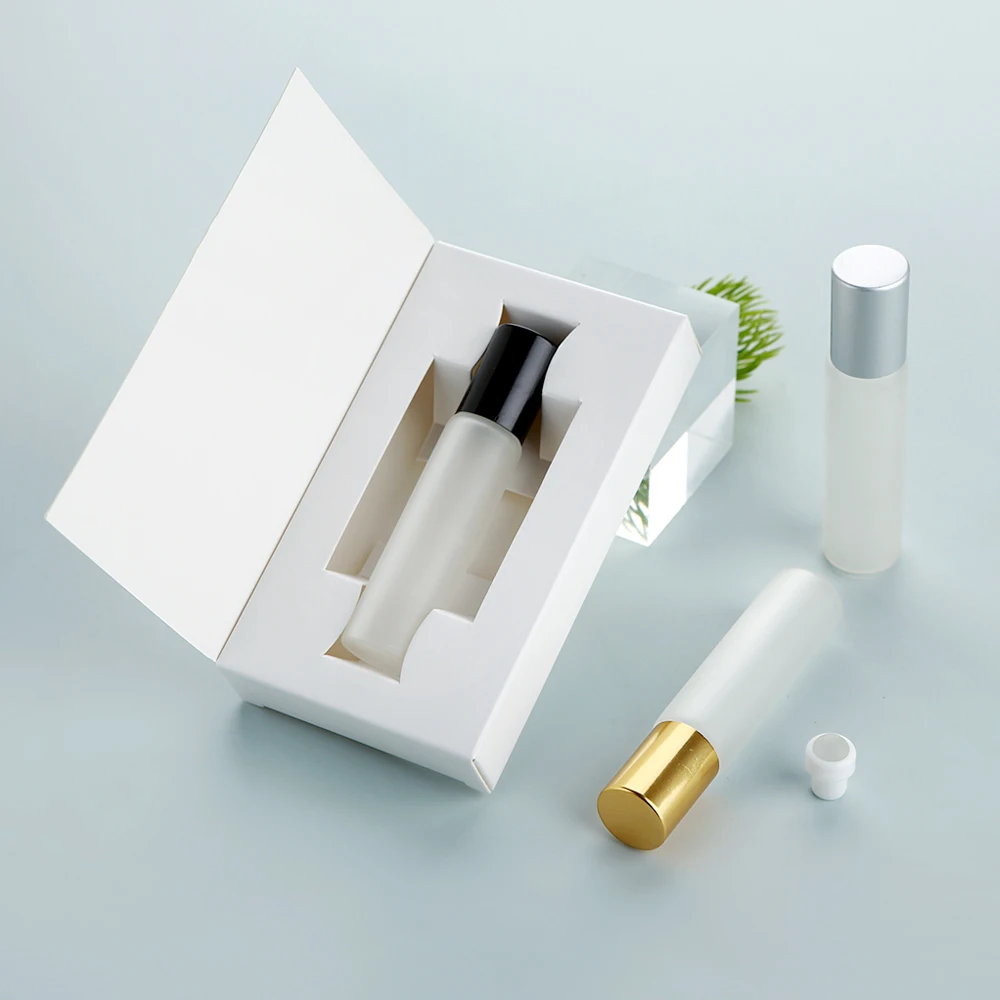 50pcs-10ml-aluminum-cap-frosted-glass-perfume-roller-oil-bottles-portable-smooth-rolling-washable-reusable-with-boxes