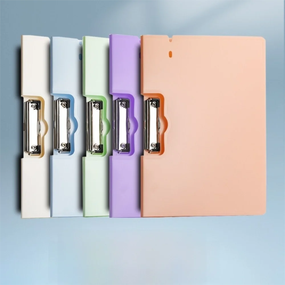 Durable Large Capacity A4 Folder Multifunctional Clamp File Manager Clipboard with Cover Paper Storage