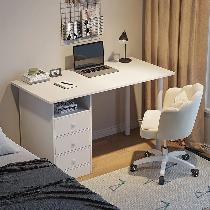 

Table girls bedroom rectangular simple rental house simple desk dresser integrated computer table