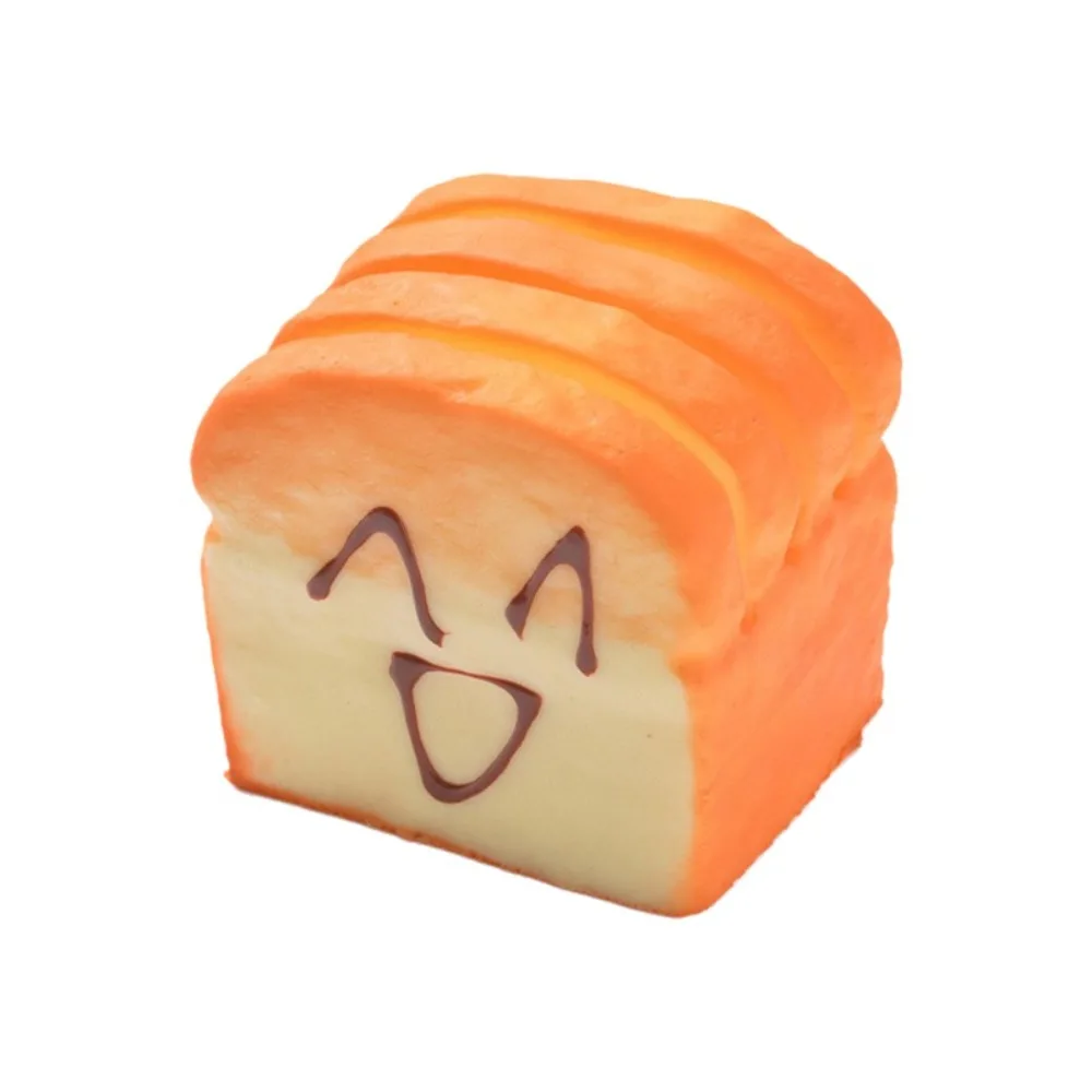 New Slow Rebound Toast Squeeze Soft Cartoon Fidget Squeeze Anti-stress Mochi Squish Foam for Adult