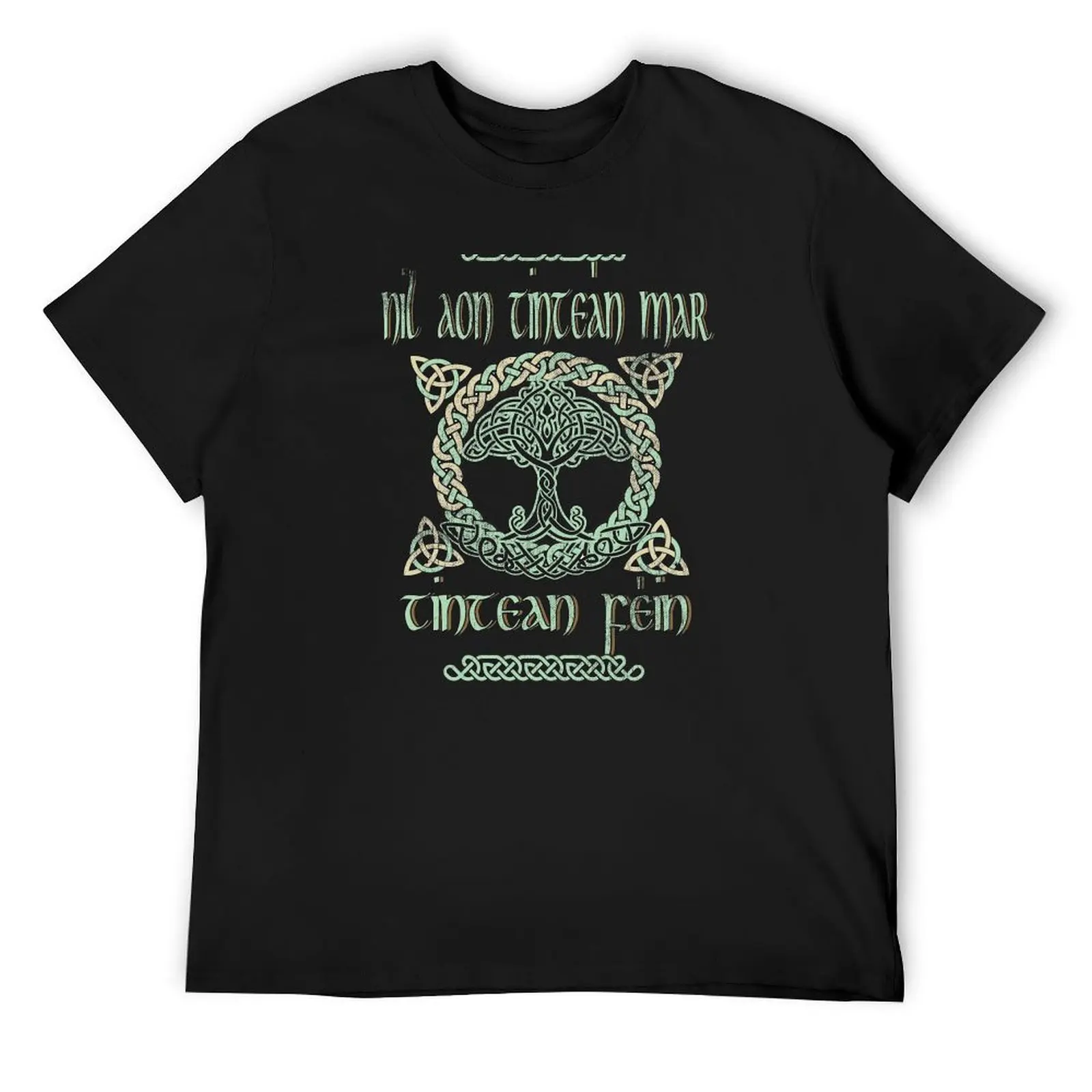 Gaelic Quotes Your Home Is The Best Place Celtic Irish Knots T-Shirt hippie clothes graphic tee shirt oversized t shirt men