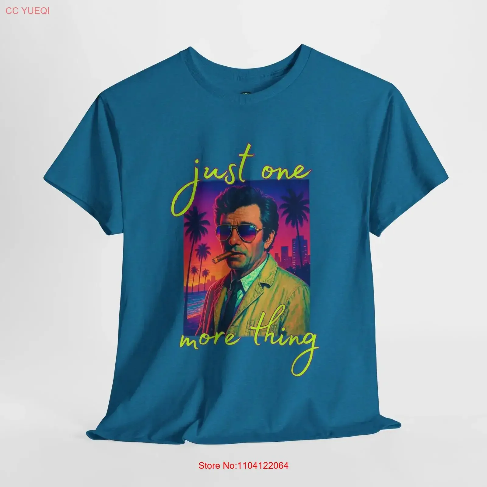 Columbo T Shirt Just One More Thing Retro Peter Falk Vintage Beach S 5XL vintage Washed graphic Versatile Comfortable homme