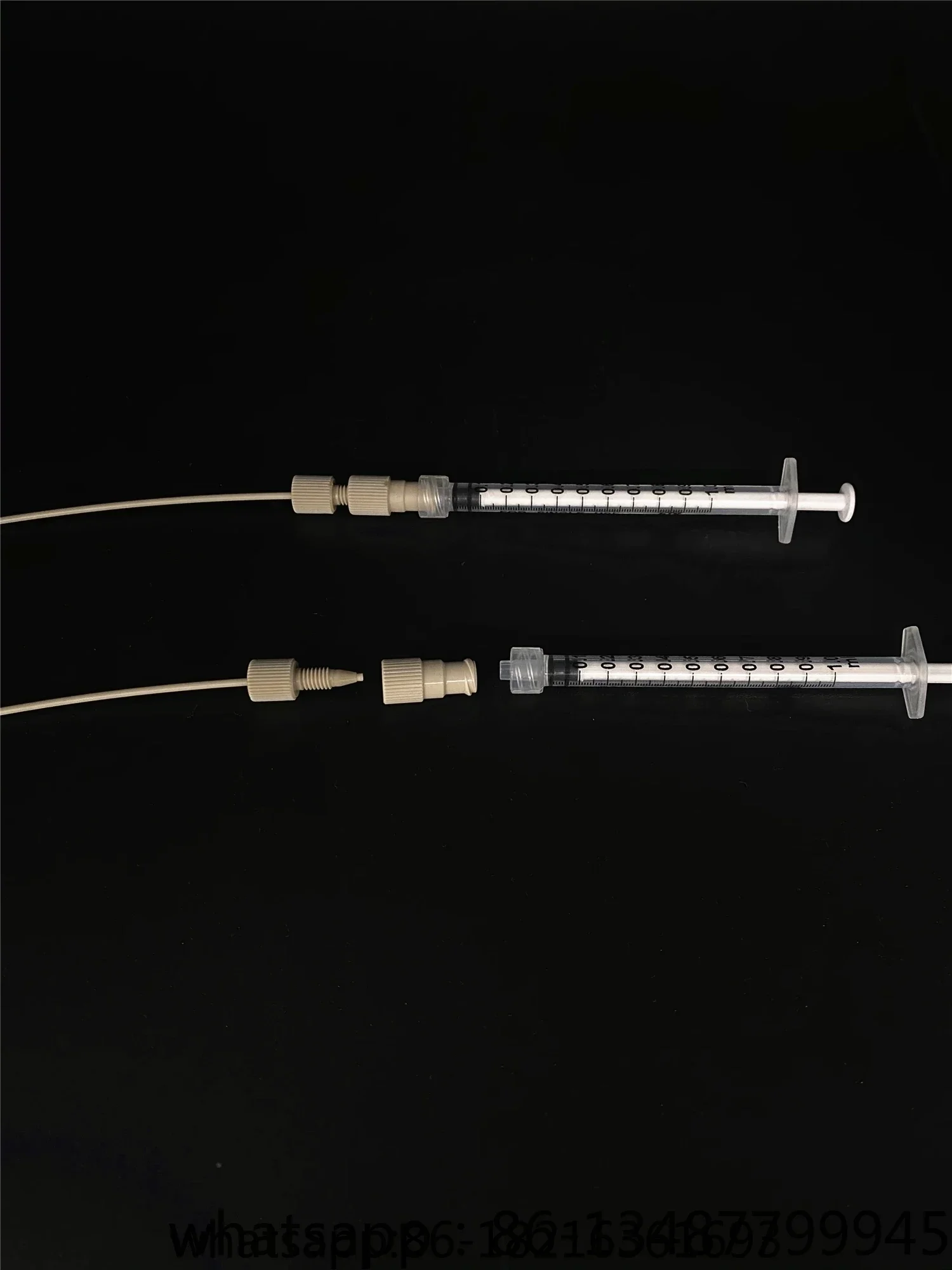 Microfluidic biochip 10-32 ruhr connector PEEK1/4-28 ruhr internal thread PP hose connector