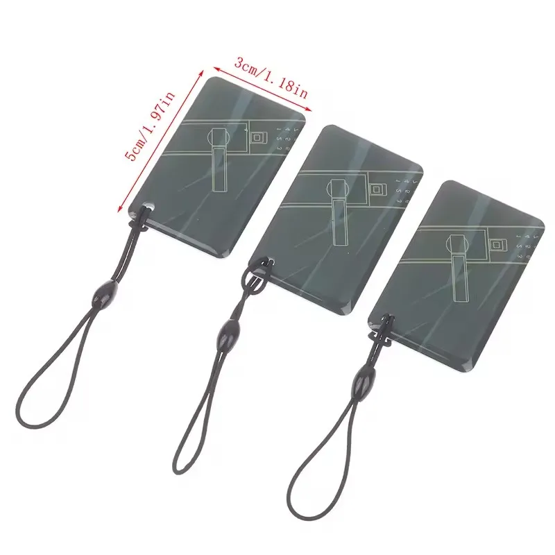 10Pcs 13.56MHz Rewritable S50 1K NFC RFID Card UID Writable Changeable Tags Badge Keyfobs Keychain Key Token For Cloner