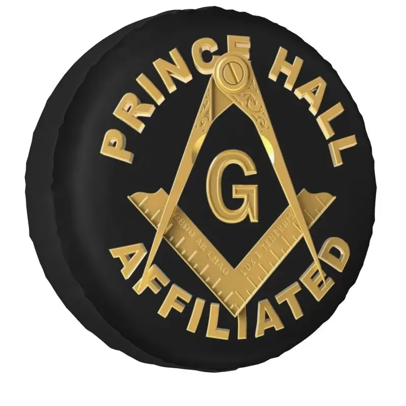 Freemason Prince Hall Affiliated Spare Wheel Tire Cover for Toyota Masonic Mason Jeep SUV Trailer Vehicle 14