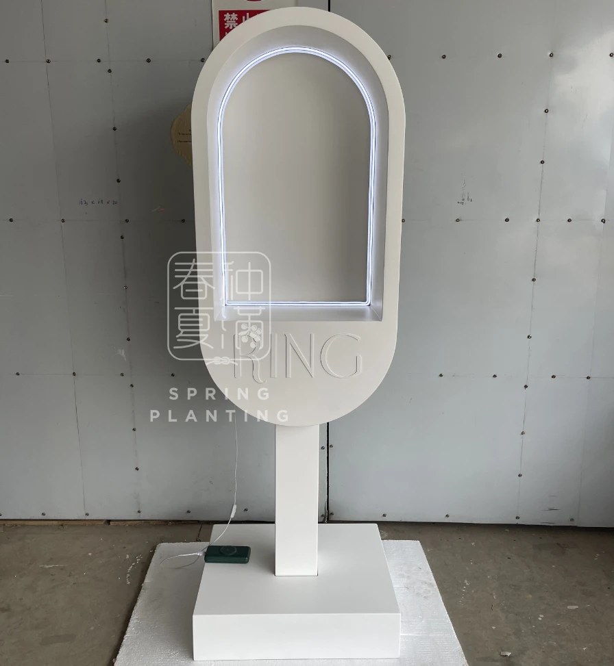Audio Guestbook Telephone Booth with LED Wedding Telephone Booth Audio Guestbook Stand for Wedding Events