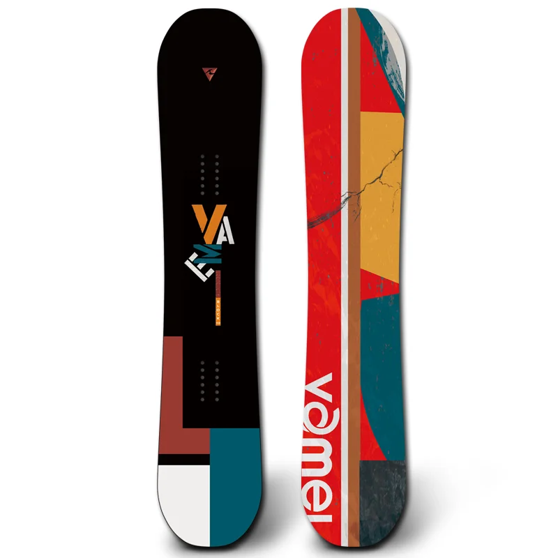 Snowboard Single Partial Engraving Slip Hardness 7 Inlaid Baseplate Sintered Baseplate Carbon Fiber Inner Core Eight-character