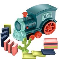 60-Piece Automatic Domino Train Set: Educational Toy for Early Learning Creative Play Gifts for Children's Fun and Development