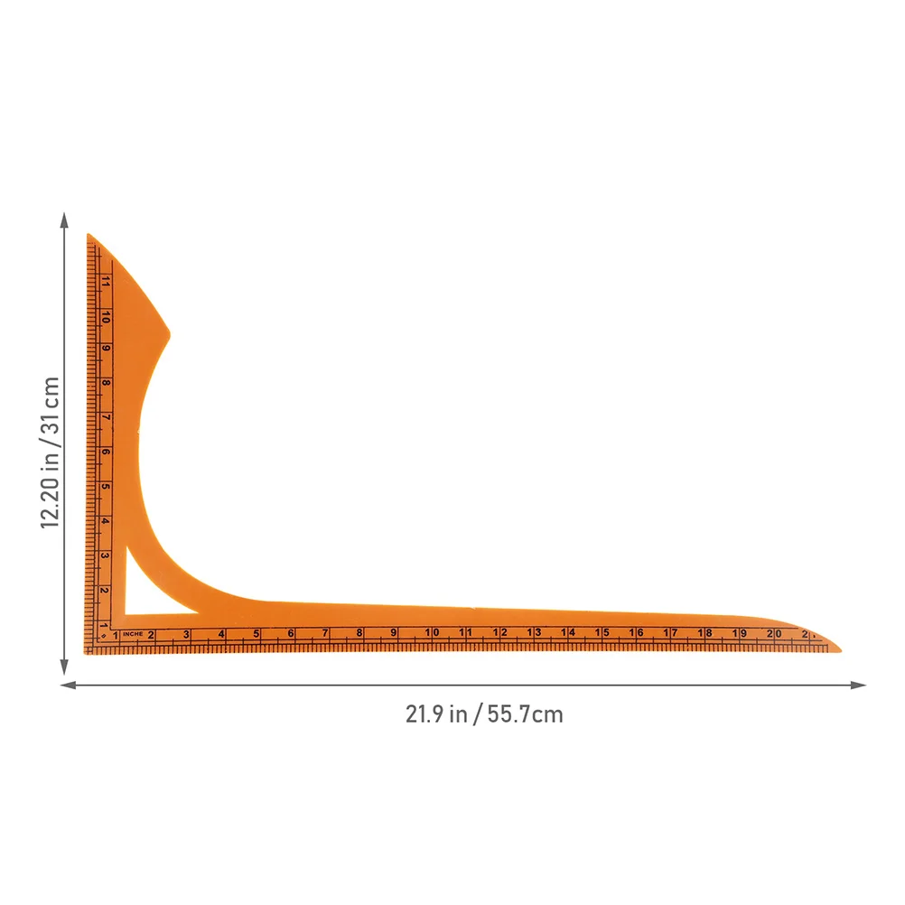 2 Pcs Cutting Ruler Quilt for Sewing Fabric Making Tailor Rulers Patchwork Template Measuring Tools