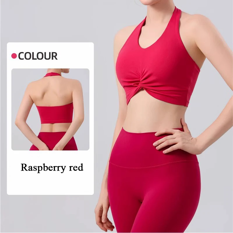 

Женский амортизирующий спортивный бюстгальтер для йоги, красивый дизайн спины, встроенный подвесной тренировочный бюстгальтер для фитнеса и фитнеса